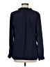 Rose + Olive 100% Polyester Blue Long Sleeve Blouse Size M - photo 2