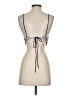 Motel 100% Polyester Silver Sleeveless Top Size S - photo 2
