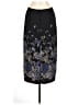 I.N. Studio 100% Polyester Print Black Formal Skirt Size L - photo 2