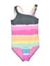 Justice 100% Polyester Tie-dye Gray One Piece Swimsuit Size 8 - photo 1