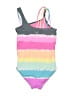 Justice 100% Polyester Tie-dye Gray One Piece Swimsuit Size 8 - photo 2
