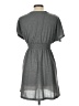 Ichi 100% Polyester Graphic Gray Casual Dress Size L - photo 2