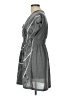 Ichi 100% Polyester Graphic Gray Casual Dress Size L - photo 5