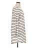Shein 100% Rayon Stripes Ivory Black Casual Dress Size XL (tall) - photo 4