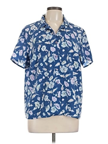 Jessica Holbrook Short Sleeve Button-Down Shirt (view 1)