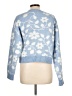 Francesca's Floral Blue Pullover Sweater Size L - photo 2