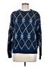 Le Tigre Argyle Blue Pullover Sweater Size M - photo 1