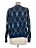 Le Tigre Argyle Blue Pullover Sweater Size M - photo 2