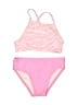 Carter's Stripes Pink Two Piece Swimsuit Size 2T - photo 1