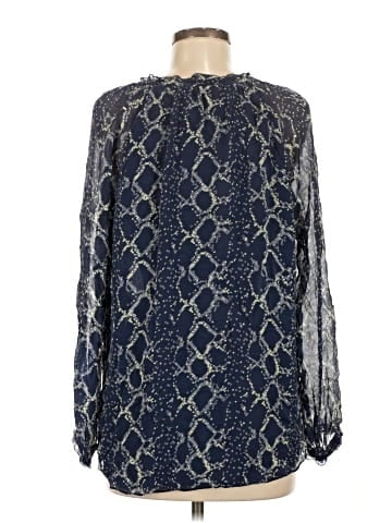 Diane von Furstenberg Long Sleeve Silk Top (view 2)