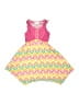 Jona Michelle 100% Polyester Chevron-herringbone Pink Dress Size 6 - photo 1