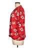 Bobeau 100% Polyester Red 3/4 Sleeve Blouse Size L - photo 5