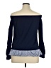 Halogen Blue Long Sleeve Blouse Size L - photo 2