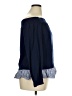 Halogen Blue Long Sleeve Blouse Size L - photo 4