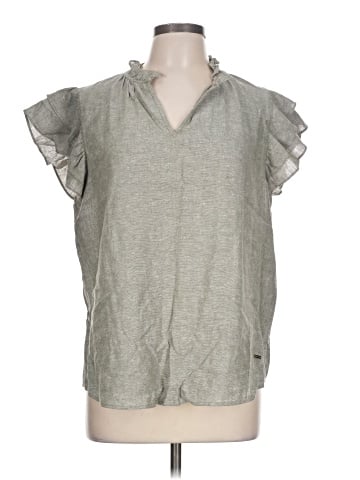 Anne Klein Short Sleeve Blouse (view 1)