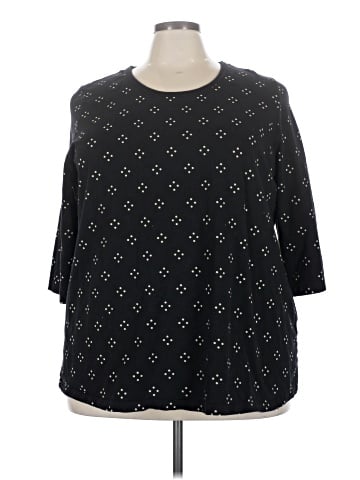 SUPREMA Essentials by Catherines 3/4 Sleeve T-Shirt (view 1)