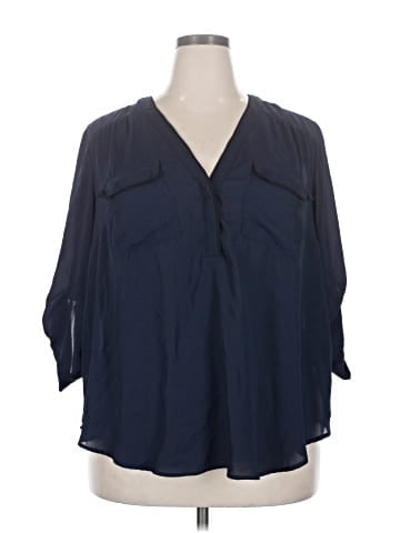 Torrid 3/4 Sleeve Blouse (view 1)