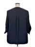 Torrid 100% Polyester Blue 3/4 Sleeve Blouse Size 2X Plus (2) - photo 2