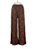 Forever 21 100% Rayon Animal Print Brown Casual Pants Size L - photo 1