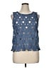 Ann Taylor LOFT Blue Sleeveless Blouse Size XL - photo 1