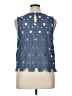 Ann Taylor LOFT Blue Sleeveless Blouse Size XL - photo 2