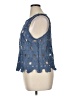 Ann Taylor LOFT Blue Sleeveless Blouse Size XL - photo 5