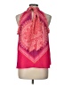 1.State 100% Polyester Pink Sleeveless Blouse Size L - photo 2