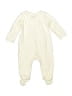 Unbranded Hearts Ivory Long Sleeve Onesie 0-3 MO / 3 MO - photo 2