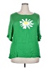 Unbranded Green Short Sleeve Blouse Size 3XL - photo 1