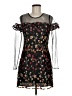 Lulumari 100% Polyester Floral Black Cocktail Dress Size M - photo 1