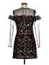 Lulumari 100% Polyester Floral Black Cocktail Dress Size M - photo 2