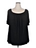 Oddi Black Short Sleeve Top Size 3XL - photo 1