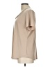 Susan Graver Tan Short Sleeve Blouse Size L - photo 5