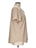 Susan Graver Tan Short Sleeve Blouse Size L - photo 4