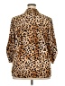 Calvin Klein Animal Print Tan 3/4 Sleeve Blouse Size XXL (estimated) - photo 2