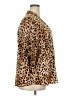 Calvin Klein Animal Print Tan 3/4 Sleeve Blouse Size XXL (estimated) - photo 4