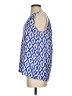 Lilly Pulitzer 100% Silk Aztec Or Tribal Print Checkered-gingham Graphic Tropical Blue Sleeveless Silk Top Size S - photo 5