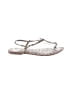 Sam Edelman 100% Leather Silver Sandals Size 8 1/2 - photo 1