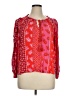 Unique Spectrum Hearts Red Long Sleeve Blouse Size XL - photo 1