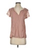 Left Coast by Dolan 100% Polyester Pink Short Sleeve Blouse Size XS - photo 1