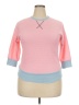 Celeste Color Block Pink 3/4 Sleeve Top Size XXL (estimated) - photo 1