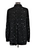 Studio Works 100% Polyester Stars Black Long Sleeve Blouse Size L - photo 2