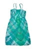 Assorted Brands 100% Rayon Tie-dye Teal Dress Size 11 - 12 - photo 2