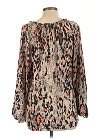Belle Gray by Lisa Rinna Long Sleeve Blouse (view 2)