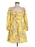 Privy 100% Polyester Yellow Cocktail Dress Size M - photo 1