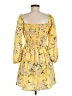 Privy 100% Polyester Yellow Cocktail Dress Size M - photo 2
