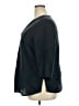 Paraphrase 100% Linen Black 3/4 Sleeve Blouse Size 20 - photo 5