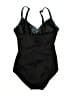 Miraclesuit Graphic Black One Piece Swimsuit Size 8 - photo 1