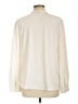 Ann Taylor 100% Polyester Ivory Long Sleeve Blouse Size L - photo 2