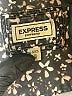 Express 100% Lyocell Print Black Long Sleeve Button-Down Shirt Size M - photo 7